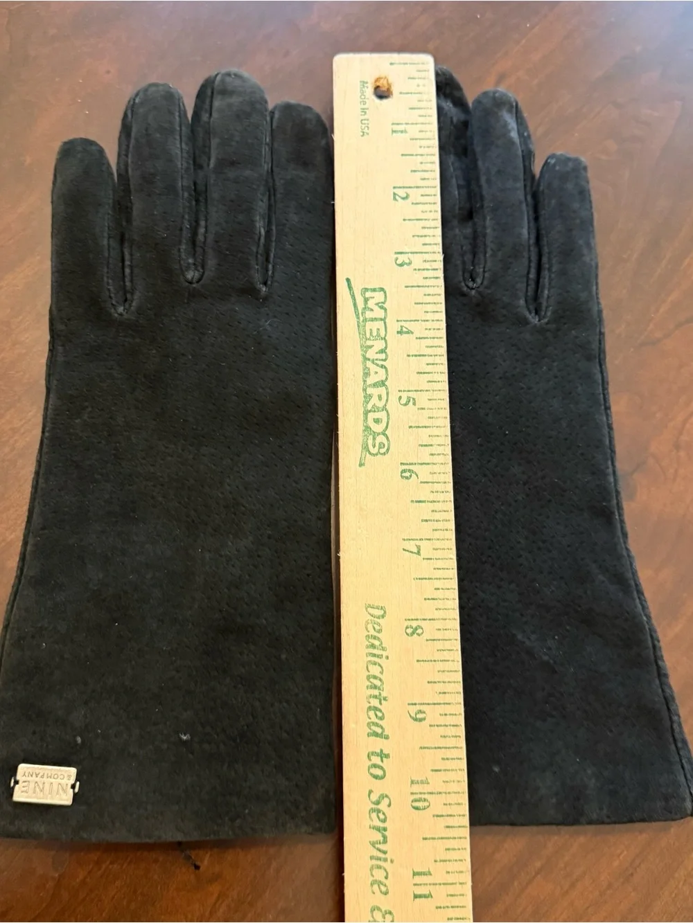 Nine And Company black Suede Gloves